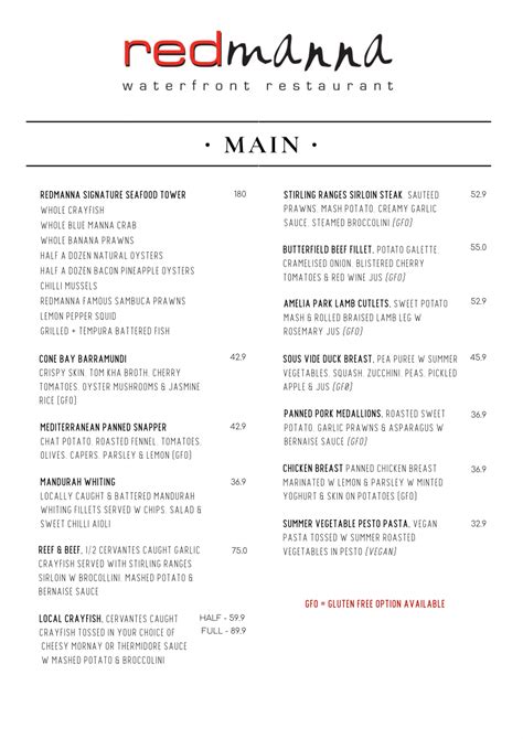 red manna restaurant|redmanna restaurant mandurah menu.